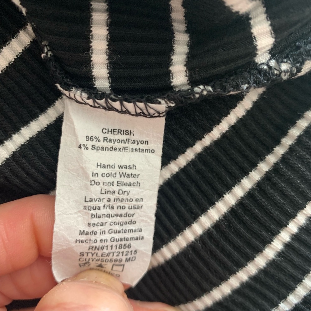 Cherish Striped Ribbed Top - Picture 6 of 15